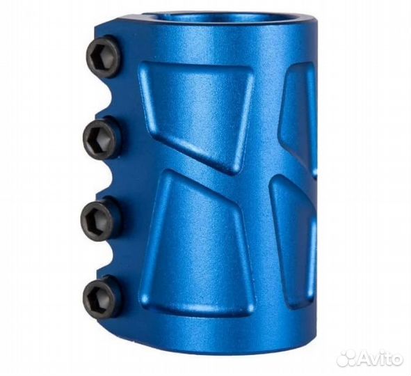 Зажим 4 болта GV, SCS (chopper) blue
