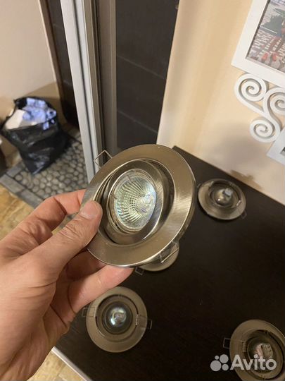 Светильник потолочный встраиваемый точечный 5 шт