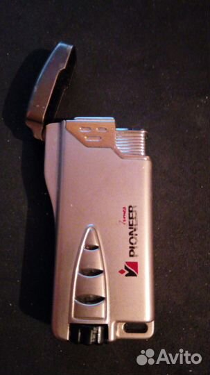 Газовая турбо зажигалка с крышкой.Times Pioneer