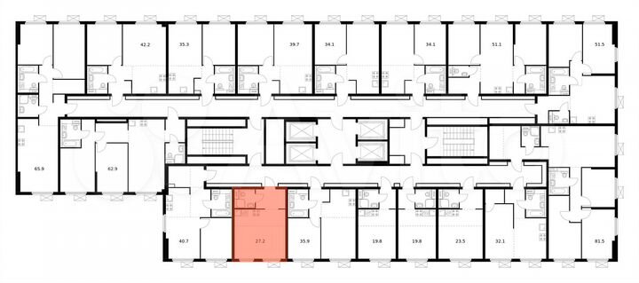 Квартира-студия, 27,2 м², 16/33 эт.