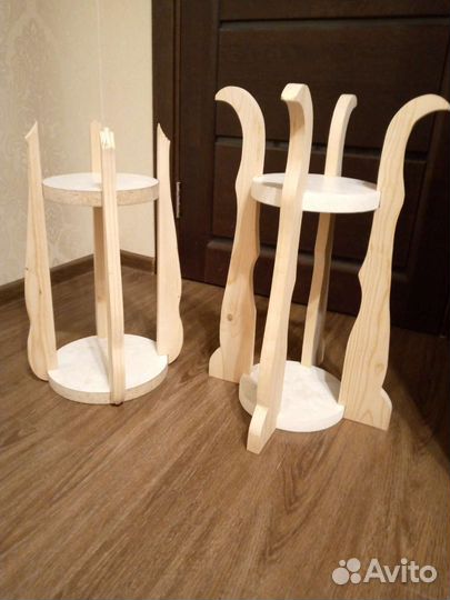 Подставка для цветов напольная деревянная