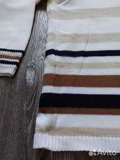 Свитер джемпер белый с рисунком женский