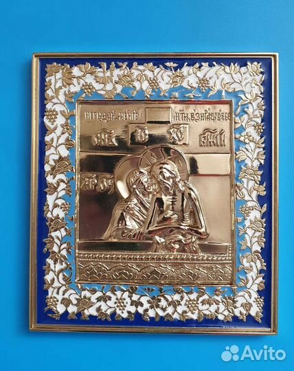 Икона Христос с Богоматерью копия старинной иконы