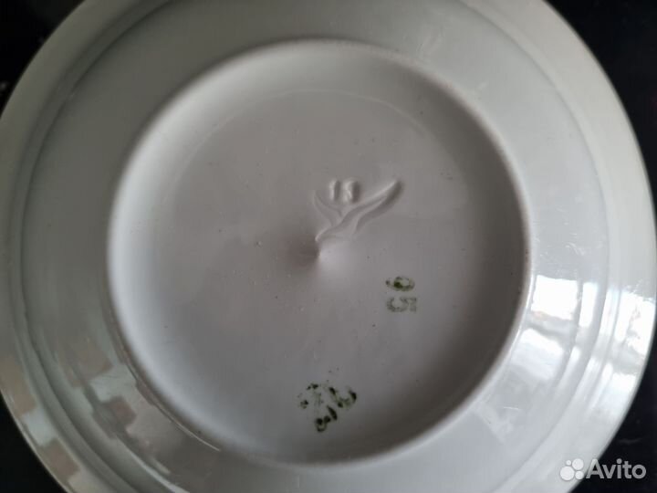 Тарелка Краснодарский фарфоровый завод СССР