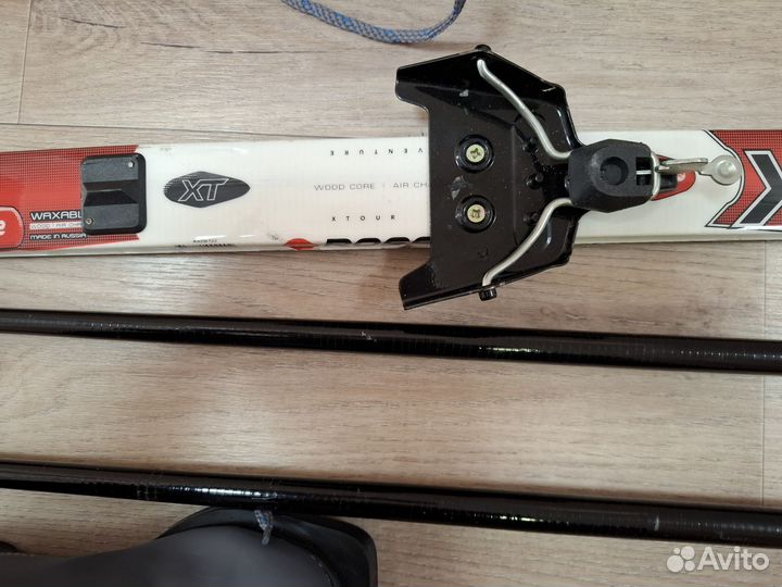 Лыжи беговые детские 120 см с ботинками