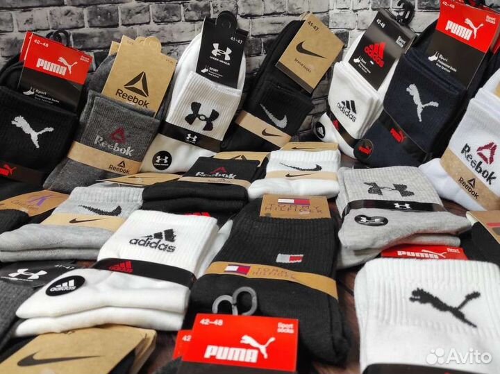 Носки Nike Adidas Reebok Puma Lacoste
