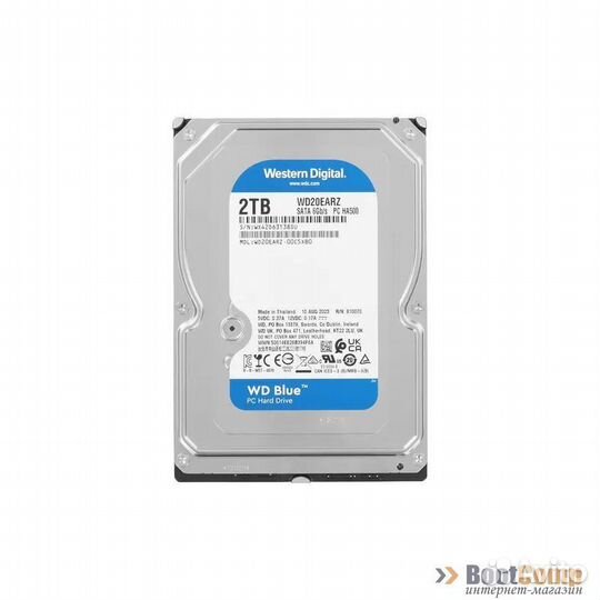 Жесткий диск 2000Gb (2TB) WD Caviar Green (WD20ear