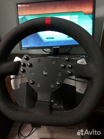 Игровой руль с педалями для пк 900 градусов