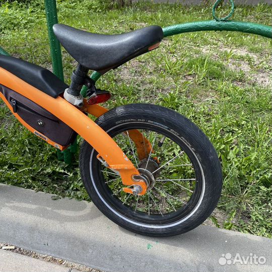 Детский велосипед беговел BMW оранжевый