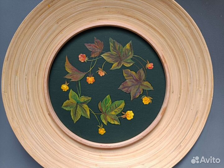 Картина маслом Морошка