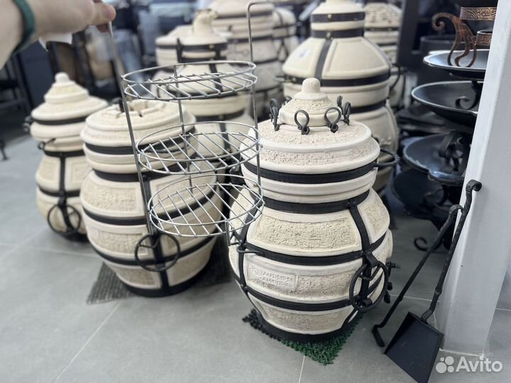 Тандыр Донской с откидной крышкой и этажеркой