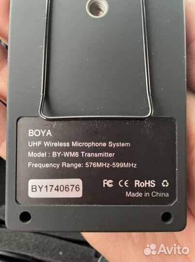 Петличный микрофон boya BY-WM6