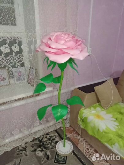 Светильник роза, из изолона