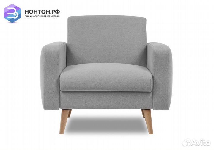 Кресло книжка Верден серое