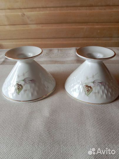 Подсвечники из фарфора