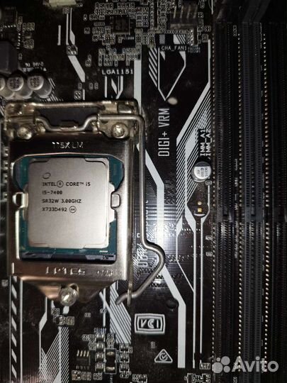 Материнская плата с процессом intel i5-7400