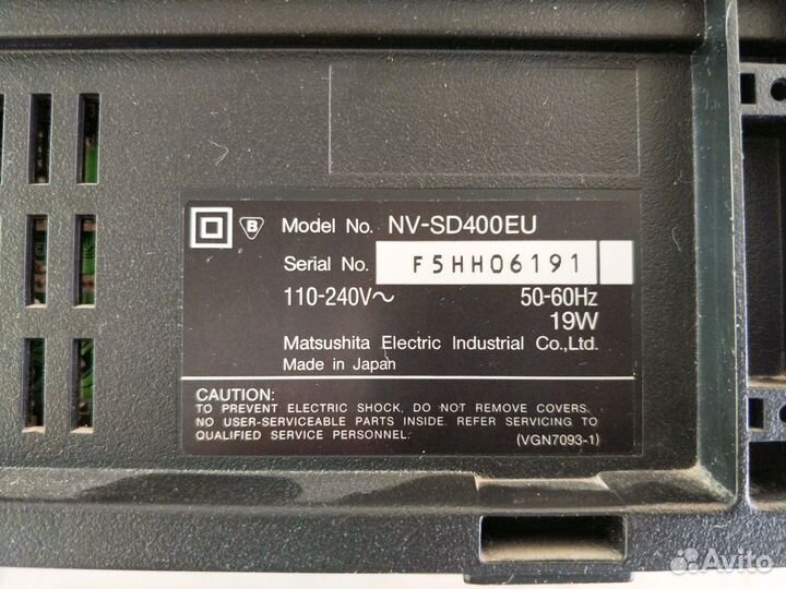 Видеомагнитофон panasonic nv-sd400eu