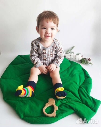 Коврик листик интерьерный