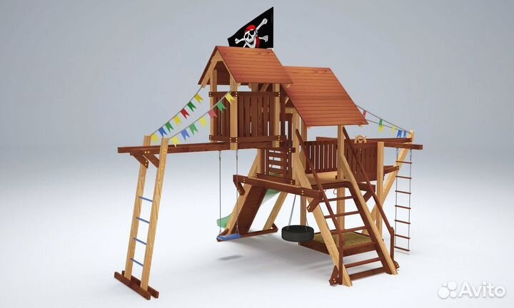 Детский уличный спортивный комплекс для дачи