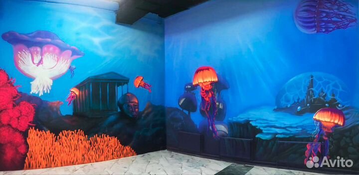 Роспись стен граффити мурал