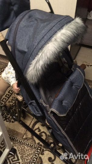 Детские санки коляска