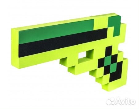 Пиксельный пистолет Minecraft