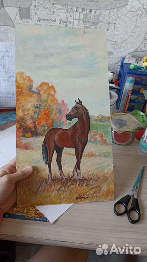Картина с лошадью