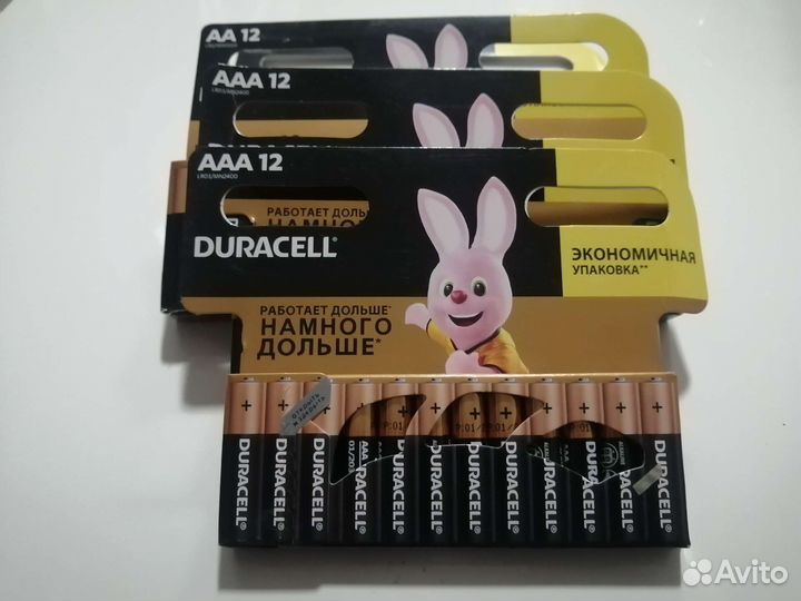 Батарейки duracell 12шт