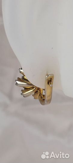 Серьги с фианитами (в), серебро 925 пробы