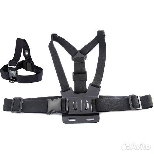 Комплект креплений камеры GoPro на грудь на голову