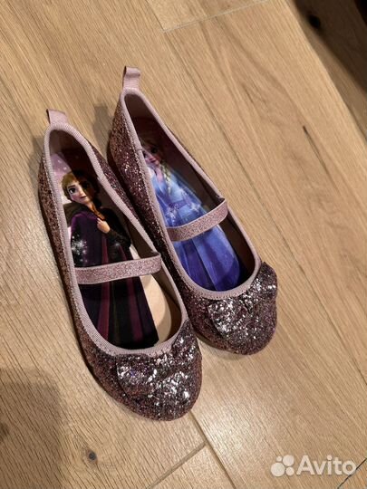 Туфли детские балетки H&M Серия Холодное Сердце
