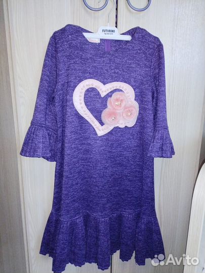 Тёплое платье для девочки