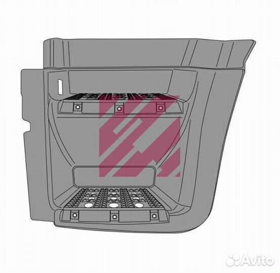 Корпус подножки левый Iveco Stralis