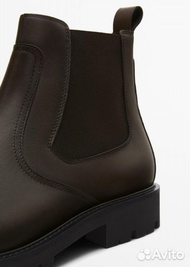 Кожаные ботинки челси Massimo Dutti