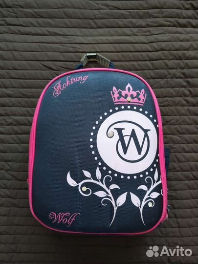 Портфель ранец, рюкзак школьный. Achtung wolf