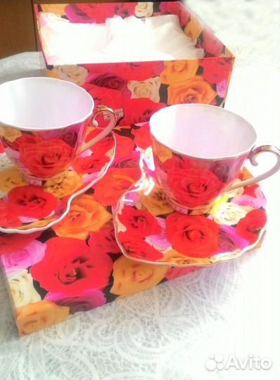 Наборы чайные фарфоровые