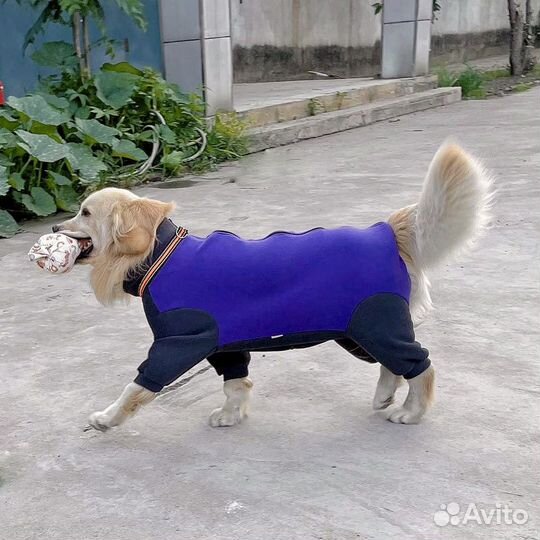 Флисовый комбенизон для крупных собак