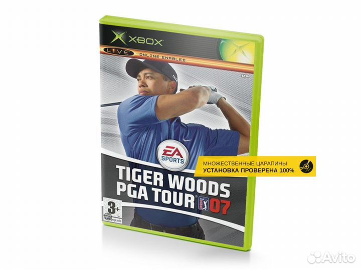 Tiger Woods PGA Tour 07, б/у, множ.царап., английс