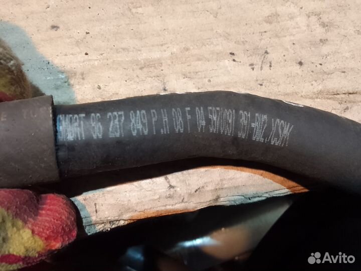 Патрубок гидроусилителя руля вход Chevrolet Lanos