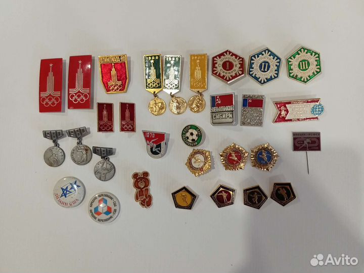 Значки СССР олимпиада 80