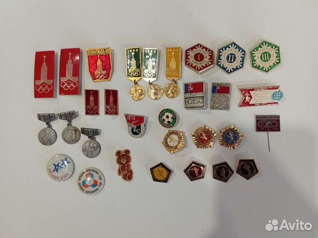 Значки СССР олимпиада 80