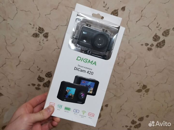 Экшн камера Digma Dicam 420 4K, Full HD