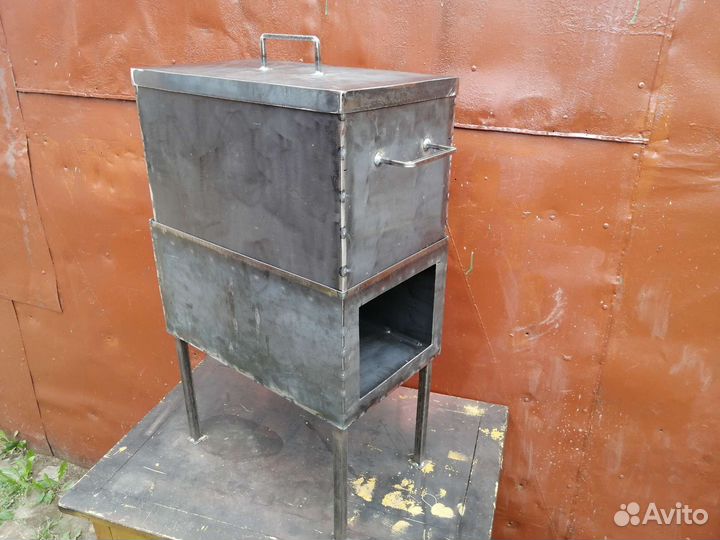 Коптильня горячего копчения с печью