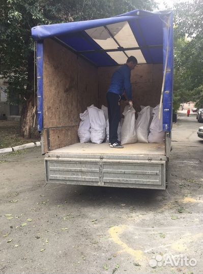 Вывоз мусора контейнером, самосвалом, газелью