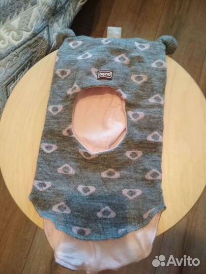 Шапка шлем для девочки Teyno, зимняя