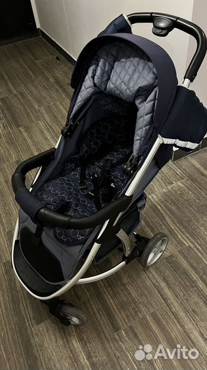 Прогулочная коляска babyton cosmo navy blue