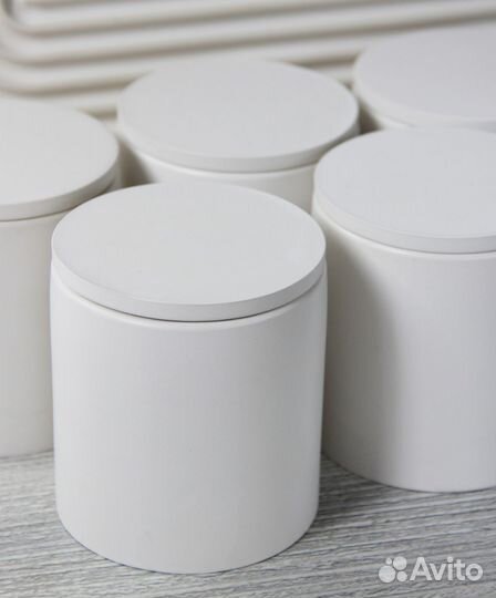 Гипсовые стаканы с крышкой. 200 мл