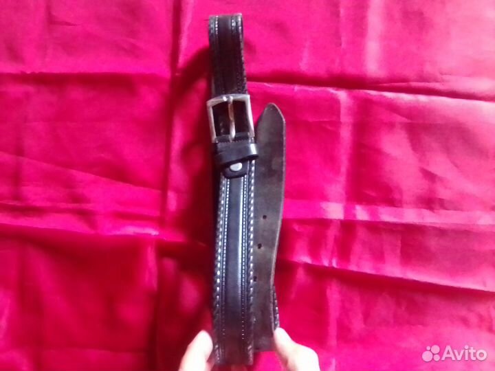 Мужской кожаный ремень