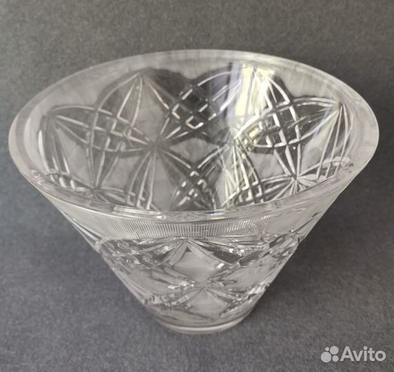 Ваза для фруктов хрустальная ГДР, новая