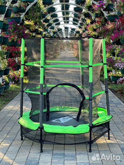 Детский батут с сеткой для дома